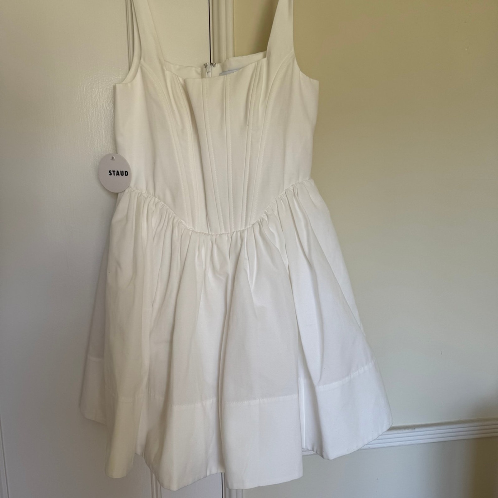 Staud Landscape Dress White New